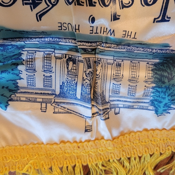 Vintage Washington DC Souvenir Pillow Cover ~ White House ~ Cherry Blossoms - Picture 10 of 14